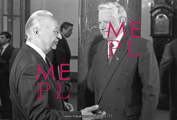  : Boris Yeltsin and Alexander Dubcek, 1991