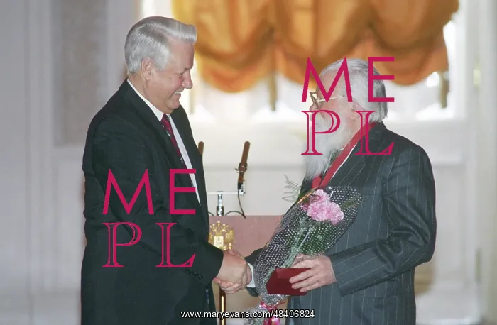 : Boris Yeltsin at ceremony of state awarding, 1996 : Boris Yeltsin at ceremony of state awarding, 1996