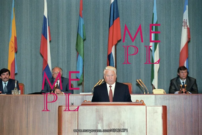 : Boris Yeltsin at Constitution session, 1993 : Boris Yeltsin at Constitution session, 1993