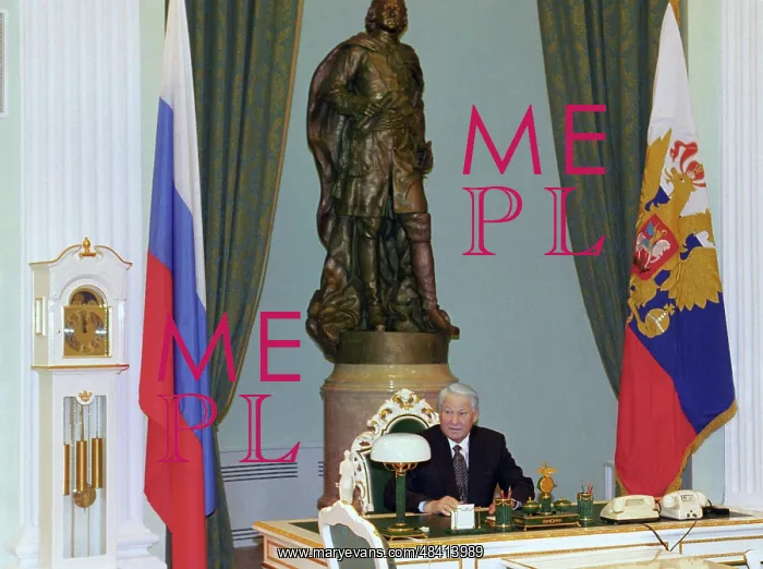 : Boris Yeltsin and Dmitry Likhachov, 1996 : Boris Yeltsin and Dmitry Likhachov, 1996