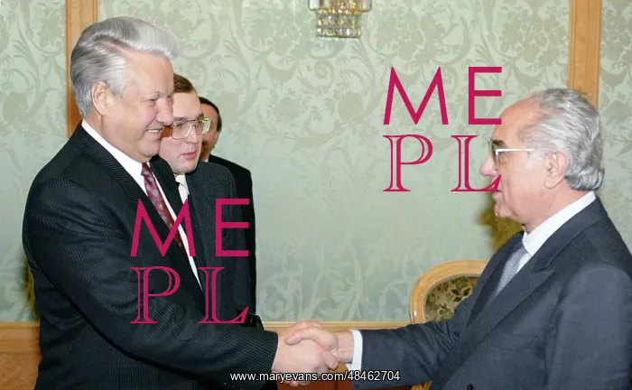 : Boris Yeltsin and Emilio Colombo, 1992 : Boris Yeltsin and Emilio Colombo, 1992