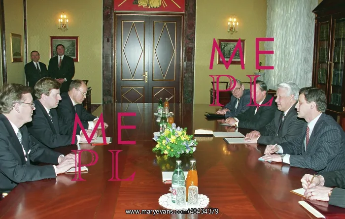 : Boris Yeltsin and Esko Aho, 1995 : Boris Yeltsin and Esko Aho, 1995