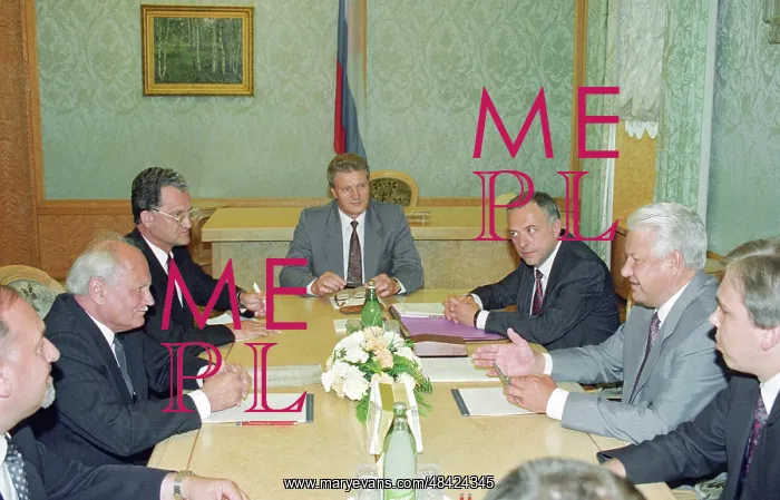 : Boris Yeltsin and Goncz Arpad, 1993 : Boris Yeltsin and Goncz Arpad, 1993