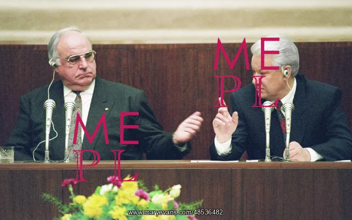 : Boris Yeltsin and Helmut Kohl, 1992 : Boris Yeltsin and Helmut Kohl, 1992