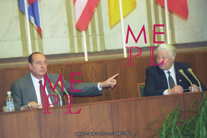 : Boris Yeltsin and Jacque Chirac, 1996 : Boris Yeltsin and Jacque Chirac, 1996