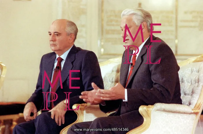: Boris Yeltsin and Mikhail Gorbachev, 1991 : Boris Yeltsin and Mikhail Gorbachev, 1991