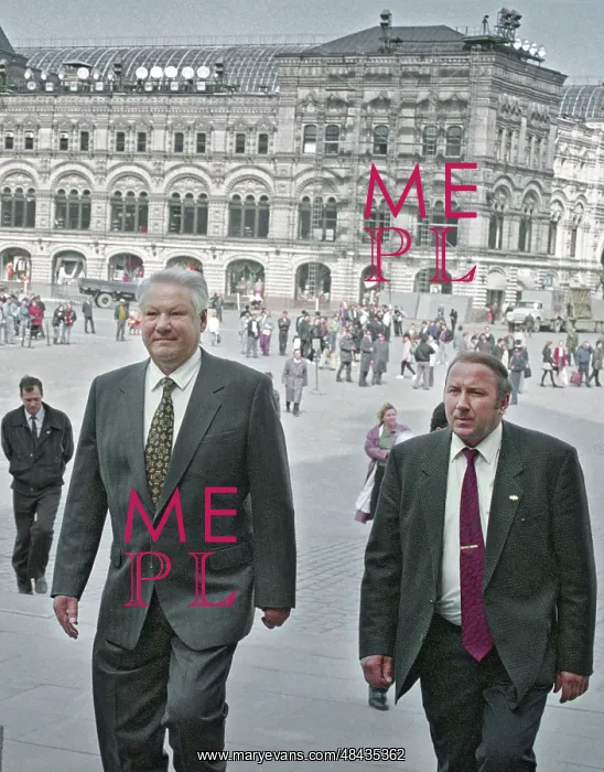 : Boris Yeltsin in Red Square : Boris Yeltsin in Red Square