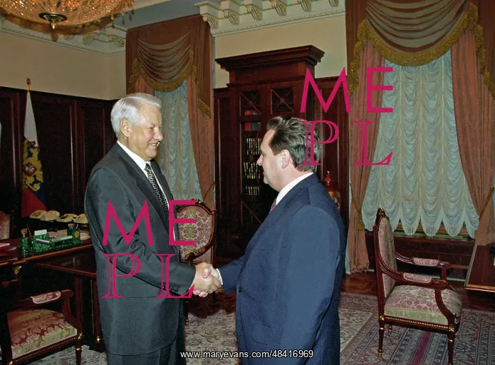 : Boris Yeltsin and Security Council secretary Ivan : Boris Yeltsin and Security Council secretary Ivan