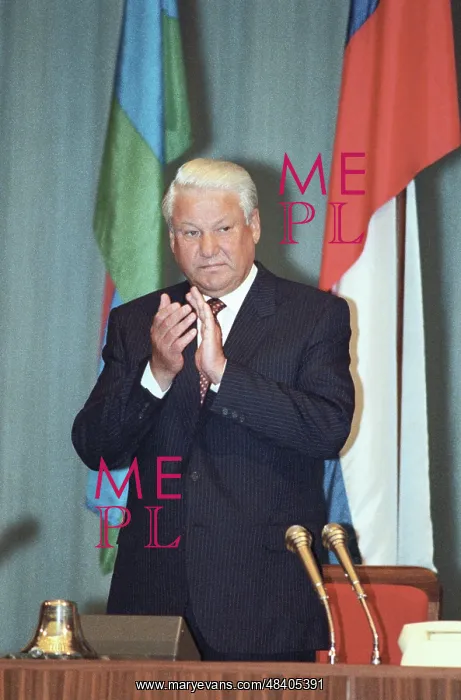 : Boris Yeltsin at session of Constitutional Council, 1993 : Boris Yeltsin at session of Constitutional Council, 1993
