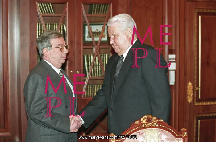 : Boris Yeltsin and Yevgeny Primakov, 1999 : Boris Yeltsin and Yevgeny Primakov, 1999