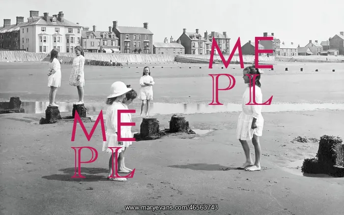  : Borth, Children on the Beach 1922
