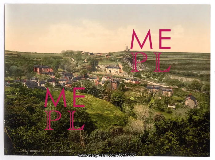 : Boscastle and Forraburg, Cornwall, England : Boscastle and Forraburg, Cornwall, England