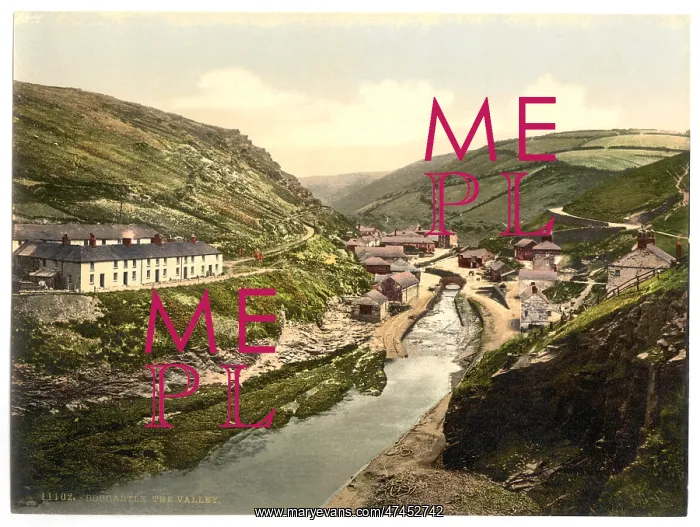 : Boscastle, the valley, Cornwall, England : Boscastle, the valley, Cornwall, England
