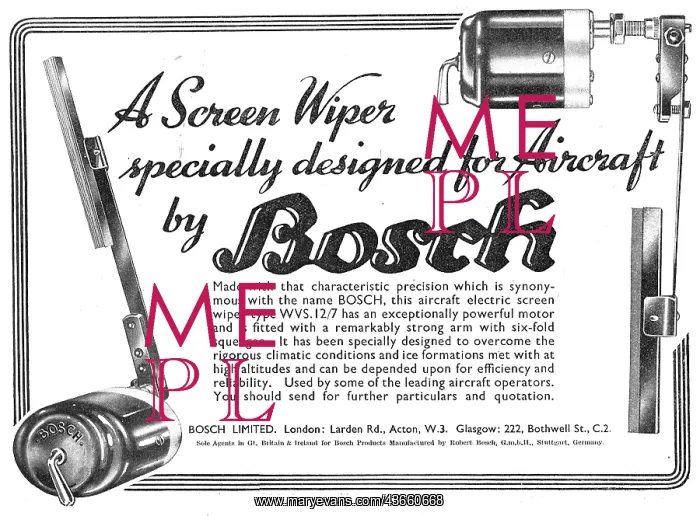 : Bosch Aircraft Windscreen Wipers : Bosch Aircraft Windscreen Wipers