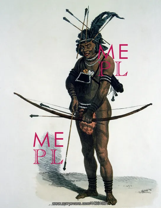 : A Boshesman with poisoned arrows, 1822 : A Boshesman with poisoned arrows, 1822
