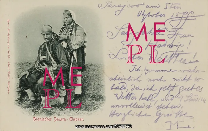 : Bosnian peasant couple : Bosnian peasant couple