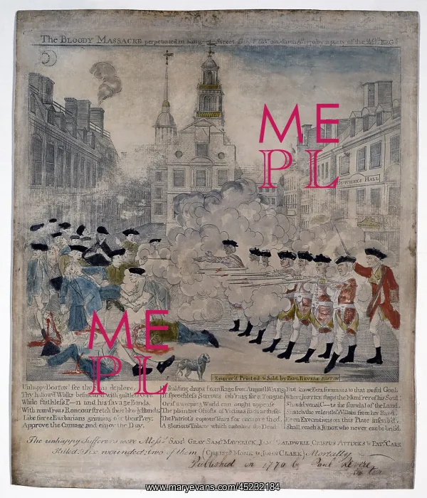 : Boston Massacre. British troops shoot into ? : Boston Massacre. British troops shoot into ?