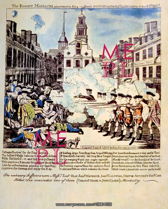 : The Boston Massacre, March 5, 1770, broadside ? : The Boston Massacre, March 5, 1770, broadside ?