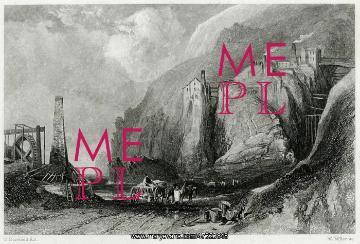 : BOTALLACK TIN MINE / 1853 : BOTALLACK TIN MINE / 1853