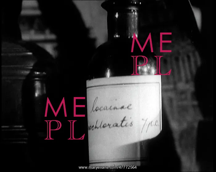 : Bottle Of Cocaine in a Mock-up Of Sherlock : Bottle Of Cocaine in a Mock-up Of Sherlock
