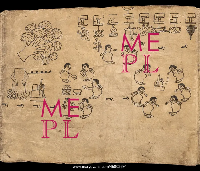 : Boturini Codex, Museo Nacional de Antropologia, Mexico City : Boturini Codex, Museo Nacional de Antropologia, Mexico City