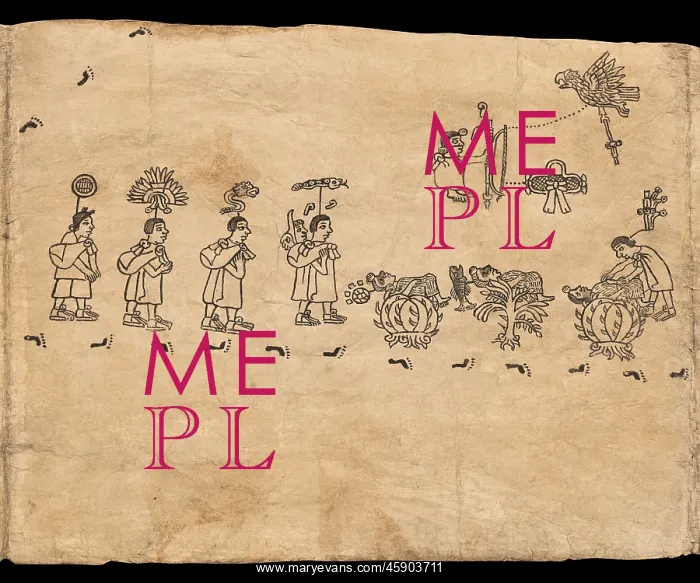 : Boturini Codex, Museo Nacional de Antropologia, Mexico City : Boturini Codex, Museo Nacional de Antropologia, Mexico City