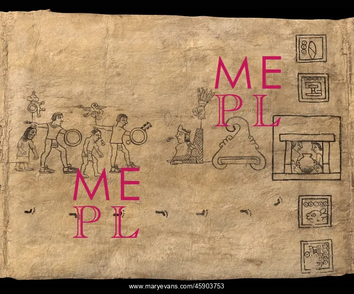 : Boturini Codex, Museo Nacional de Antropologia, Mexico City : Boturini Codex, Museo Nacional de Antropologia, Mexico City