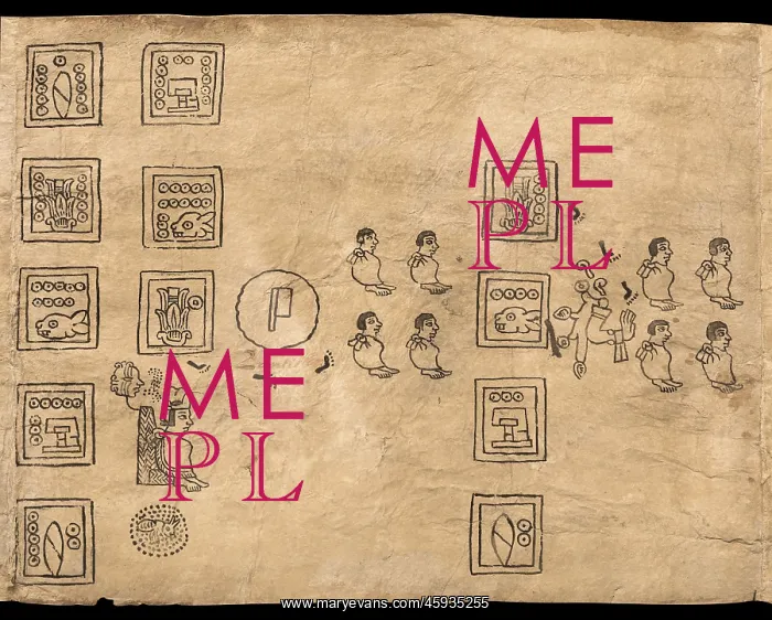 : Boturini Codex, Museo Nacional de Antropologia, Mexico City : Boturini Codex, Museo Nacional de Antropologia, Mexico City