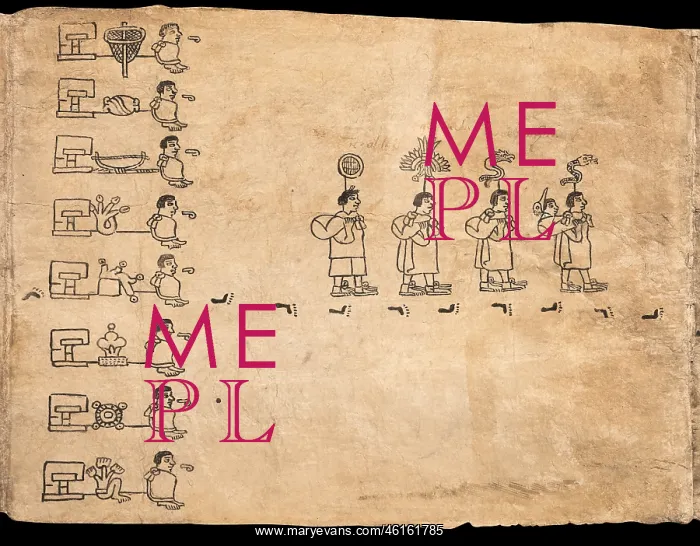 : Boturini Codex, Museo Nacional de Antropologia, Mexico City : Boturini Codex, Museo Nacional de Antropologia, Mexico City