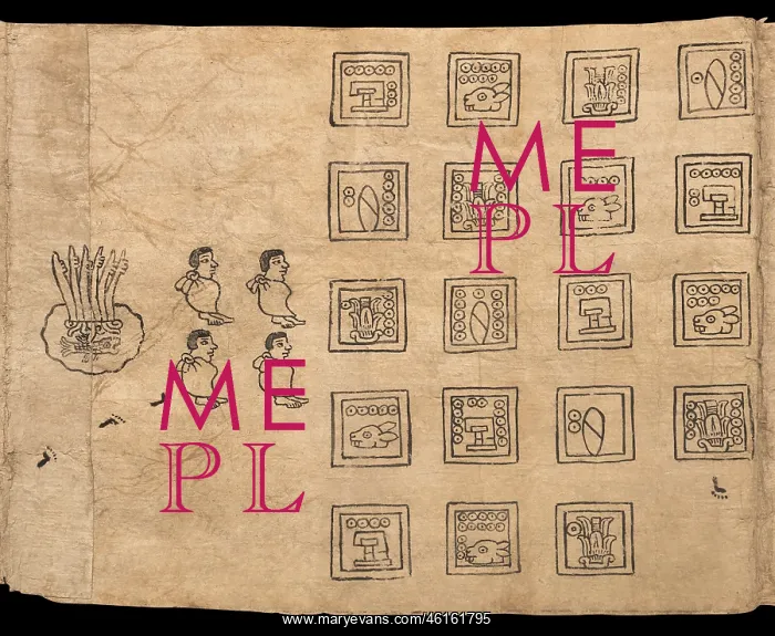 : Boturini Codex, Museo Nacional de Antropologia, Mexico City : Boturini Codex, Museo Nacional de Antropologia, Mexico City