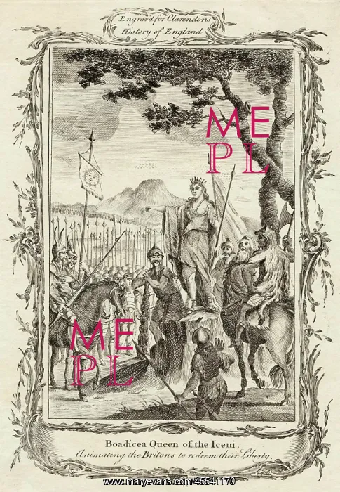 : Boudicca Urging her followers to War : Boudicca Urging her followers to War