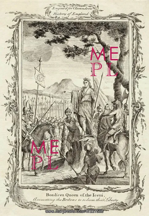 : Boudicca Urging her followers to War : Boudicca Urging her followers to War