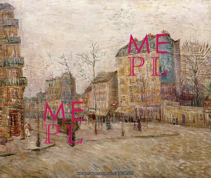 : Boulevard de Clichy, by Van Gogh : Boulevard de Clichy, by Van Gogh