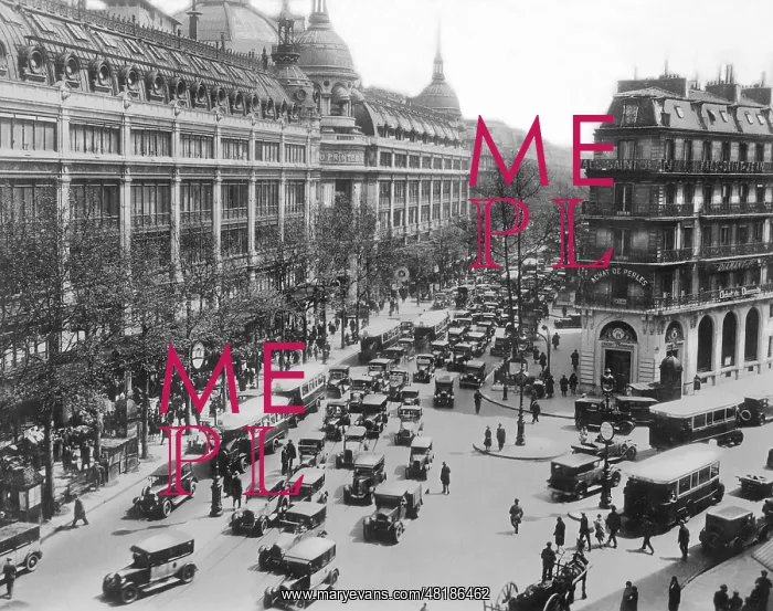 : Boulevard Haussmann, 1929 : Boulevard Haussmann, 1929