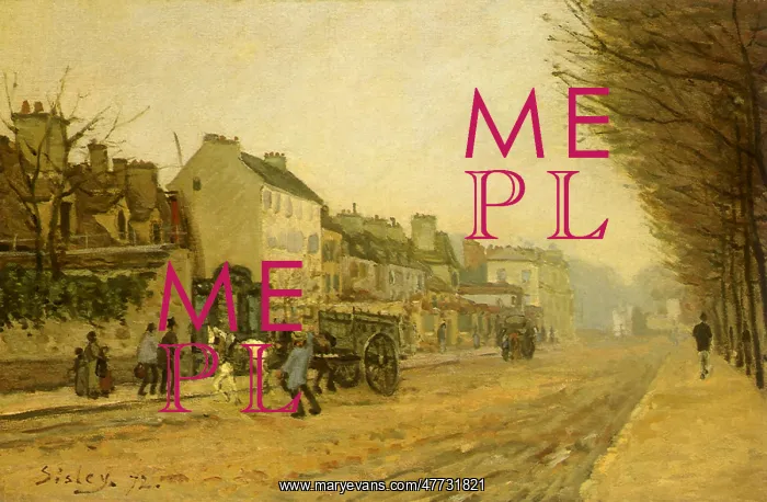 : Boulevard Heloise, Argenteuil, by Alfred Sisley : Boulevard Heloise, Argenteuil, by Alfred Sisley