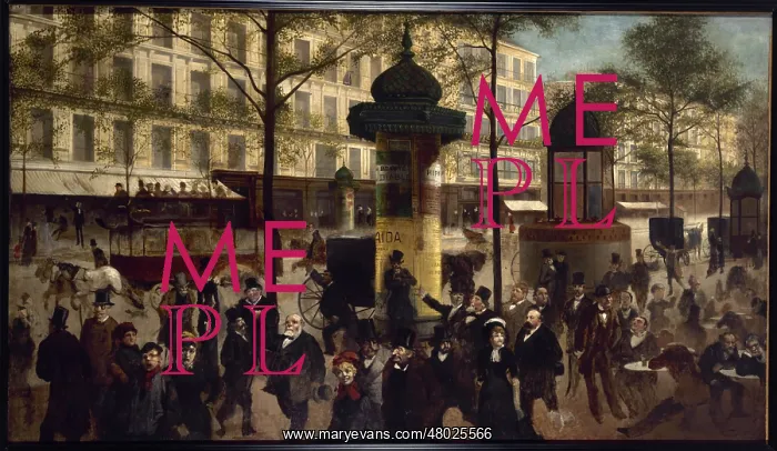 : Boulevard Montmartre in Paris : Boulevard Montmartre in Paris