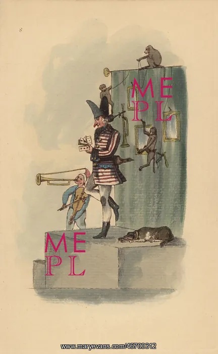 : Boulevard performers, Paris, circa 1815 : Boulevard performers, Paris, circa 1815