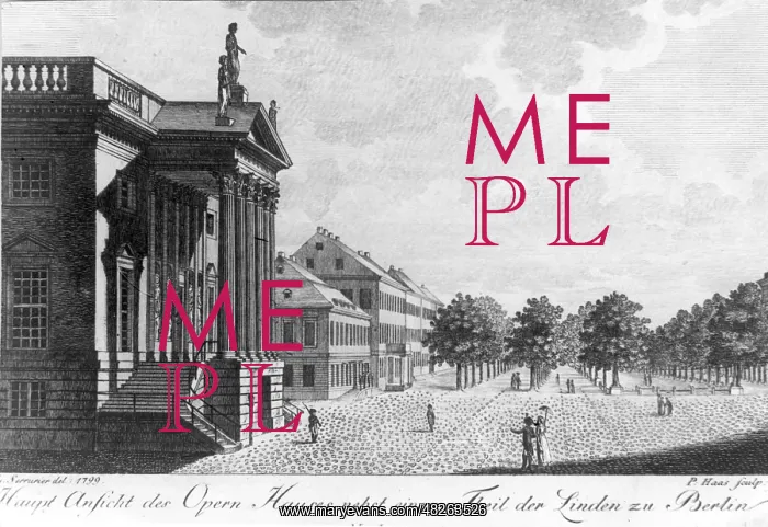: The boulevard Unter den Linden with the State : The boulevard Unter den Linden with the State