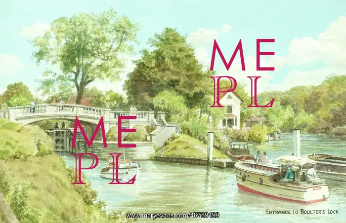 : Boulter's Lock, River Thames, Maidenhead, Berkshire : Boulter's Lock, River Thames, Maidenhead, Berkshire