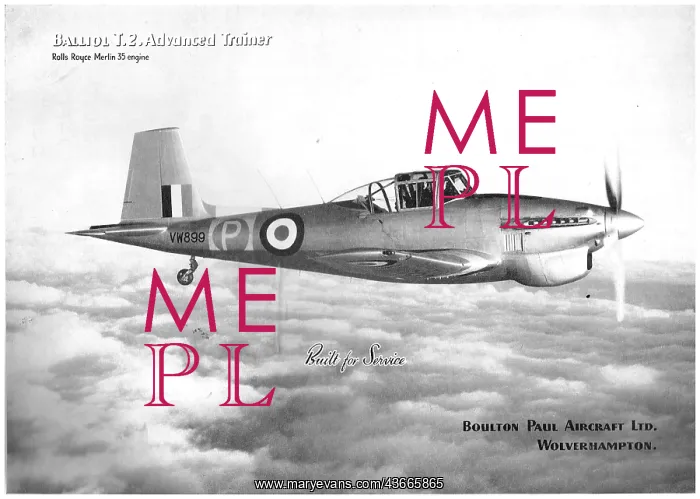 : Boulton Paul Balliol Mk.2 : Boulton Paul Balliol Mk.2