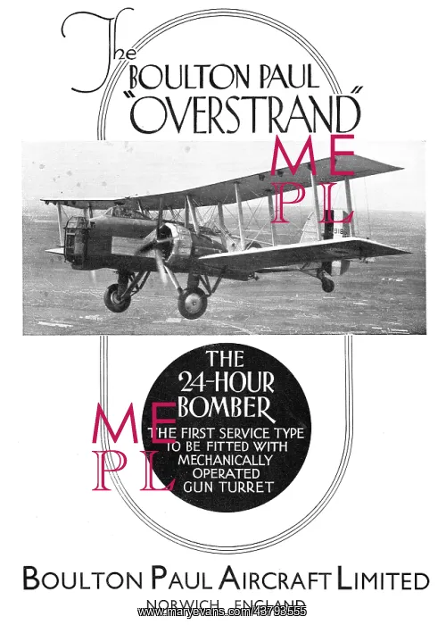 : Boulton Paul Overstrand : Boulton Paul Overstrand