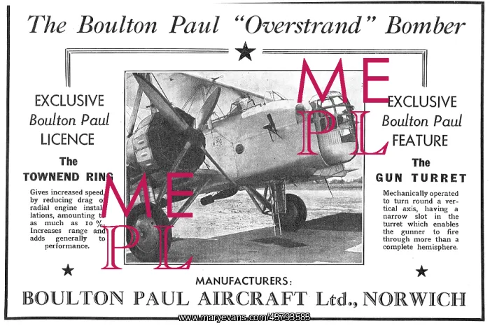 : Boulton Paul Overstrand : Boulton Paul Overstrand