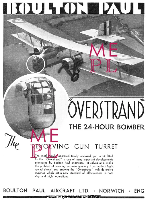 : Boulton Paul Overstrand : Boulton Paul Overstrand