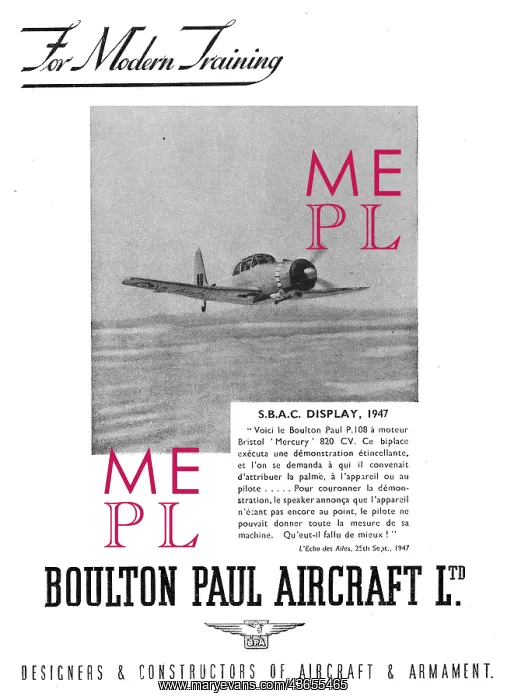  : Boulton Paul P108