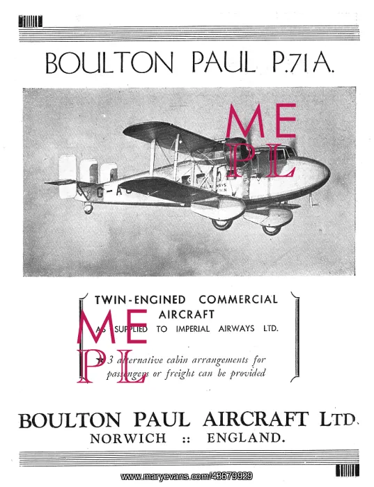  : Boulton Paul P71a