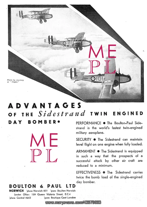 : Boulton & Paul Sidestrand : Boulton & Paul Sidestrand