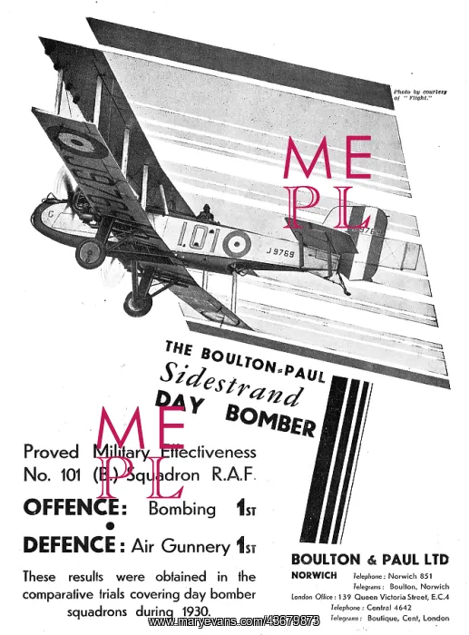 : Boulton & Paul Sidestrand : Boulton & Paul Sidestrand