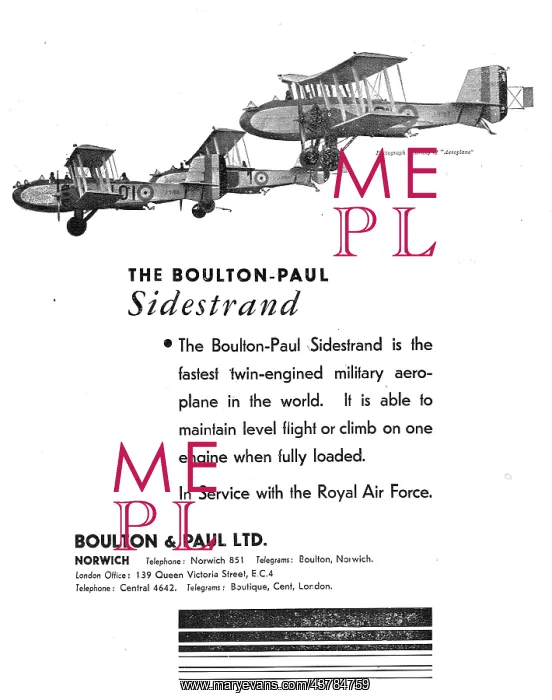 : Boulton & Paul Sidestrand : Boulton & Paul Sidestrand
