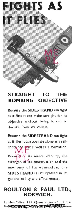 : Boulton-Paul Sidestrand : Boulton-Paul Sidestrand