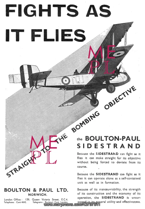 : Boulton-Paul Sidestrand : Boulton-Paul Sidestrand